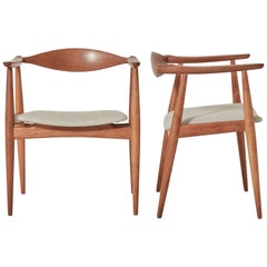 Hans Wegner CH-35 Chairs, Carl Hansen & Son, Denmark, 1960s