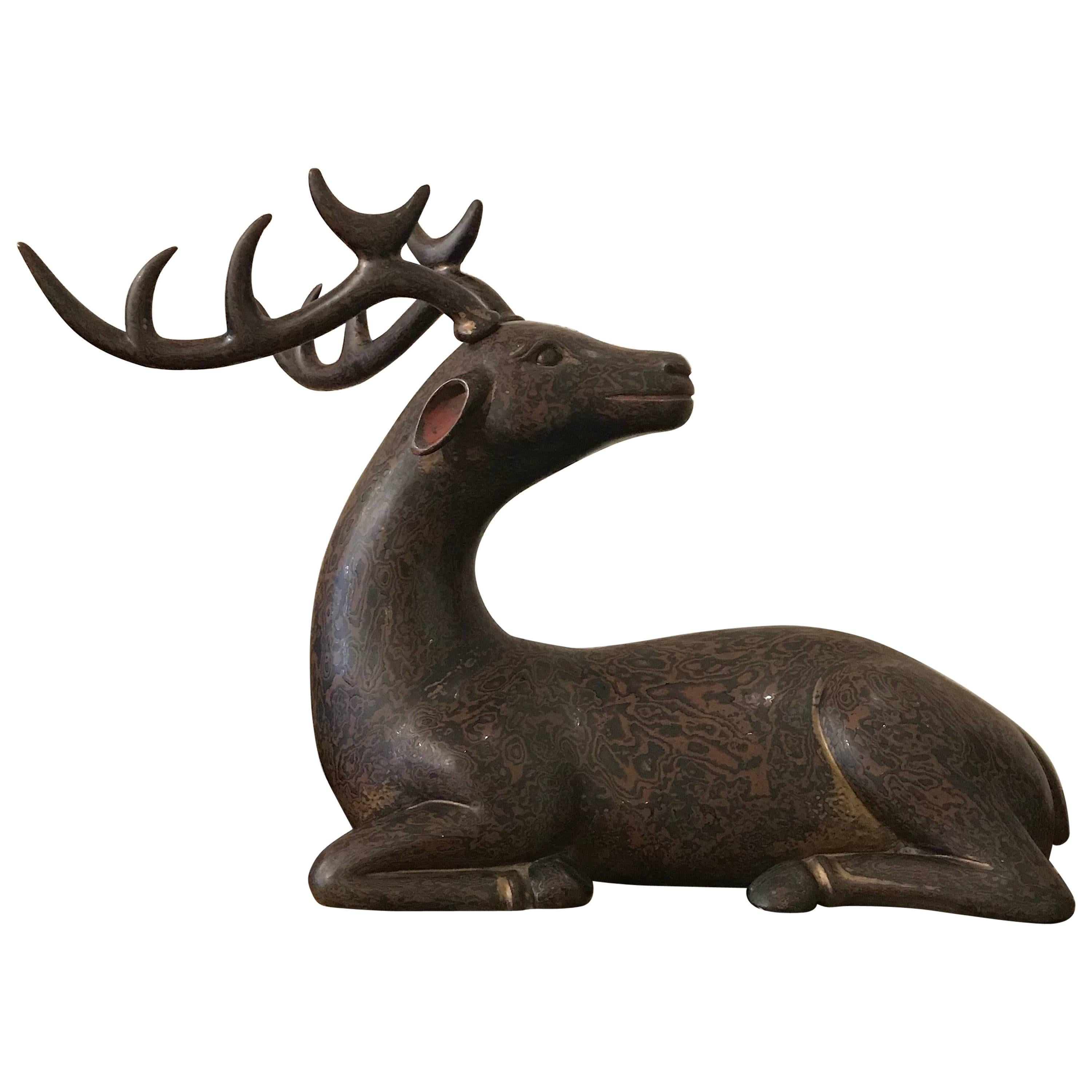 Japanese Lacquer Deer For Sale