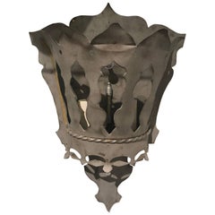 Early 20th Century, French Zinc Wall Light
