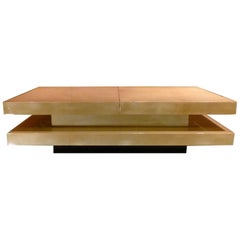 Parchment Coffee Table by Aldo Tura, circa 1970