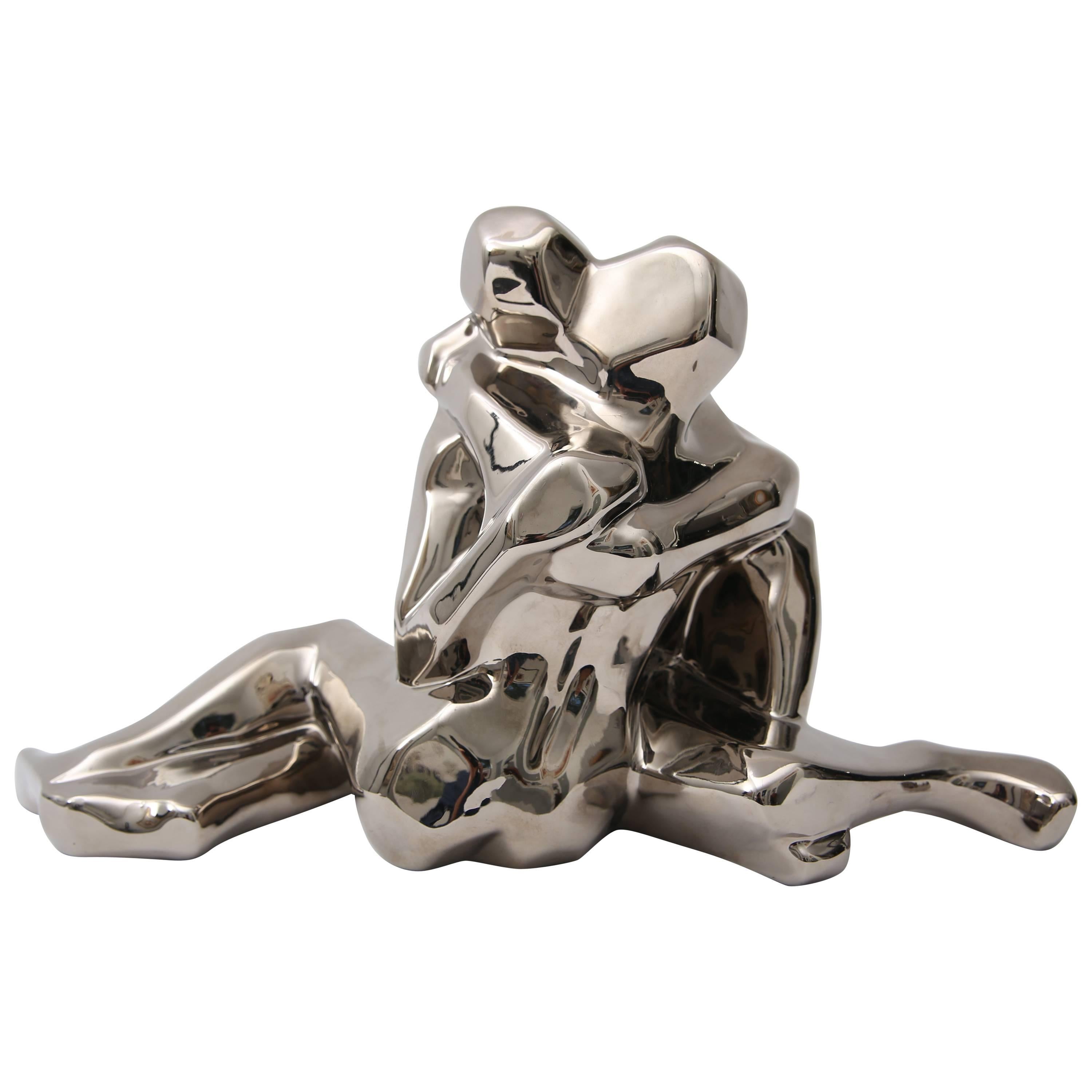  Jaru Figural Sculpture in Platinum