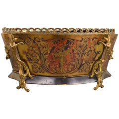 Antique French Ormolu-Mounted Jardiniere with Boulle Work Inlays Napoleon III