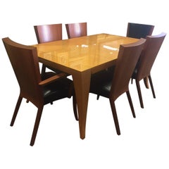Aldabhra Dining Table and Chairs by Dakota Jackson