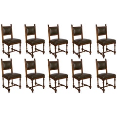 Set of Ten 19th Century French Dining Chairs