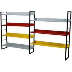 D. Dekker for Tomado Metal Shelving System, The Netherlands, 1960s