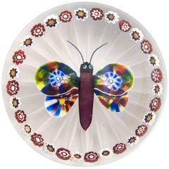 Antique Baccarat Butterfly Paperweight