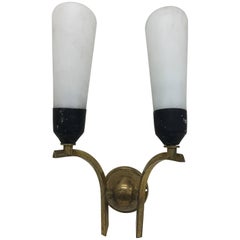 Mid-Century Modern Italian Wall Sconce, circa 1950