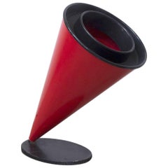 Vintage 1989, Cortesi e Scansetti for Cartel, Plastic Wastepaper Bin in a Conical Shape