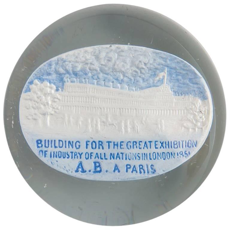 Martoret Sulphite Souvenir Paperweight of the Great Exhibition