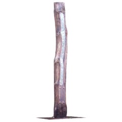 Contemporary Outdoor Large Abstract Wood and Steel Sculpture, Model Traverse