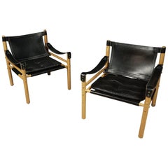 Pair of Arne Norell Lounge Chairs, Model Scirocco, from Sweden, circa 1970