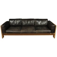 Leather Sofa From Finland Designed by Tobia Scarpa, circa 1960