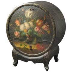 Curious Little Bar in Varnished Papier-Mâché, Russia, 19th Century