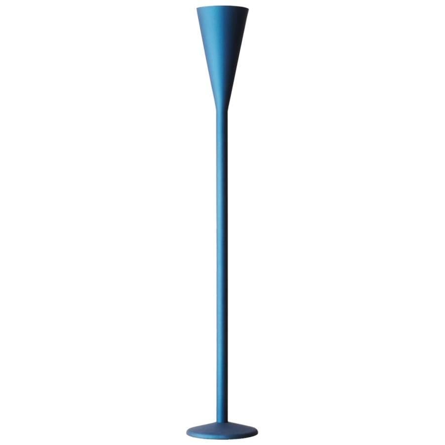 FontanaArte "Luminator" LED Blue or White Metal Floor Lamp by Pietro Chiesa For Sale