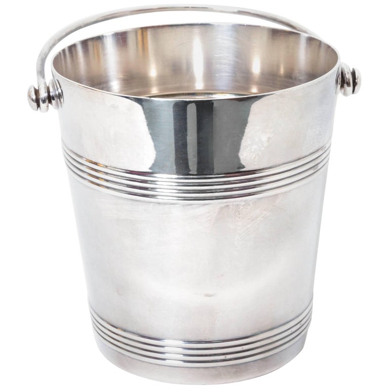 Christofle Silver Plate Ice Bucket with Insert at 1stDibs christofle