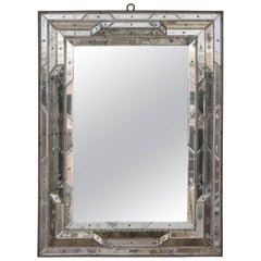 Antique Segmented Venetian Mirror, 19th Century