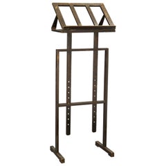 Very Rare Folding Music Stands in Brown Wood, France, 19th Century