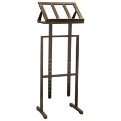 Antique Very Rare Folding Music Stands in Brown Wood, France, 19th Century