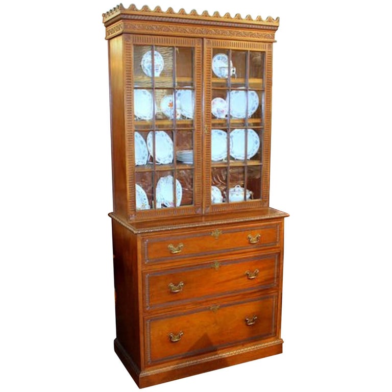 Original Unrestored Antique English Pine China at 1stdibs