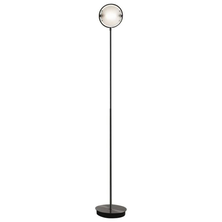 Fontana Arte "Nobi" LED Floor Lamp in Chrome or Nickel Designed, Metis Lighting For Sale