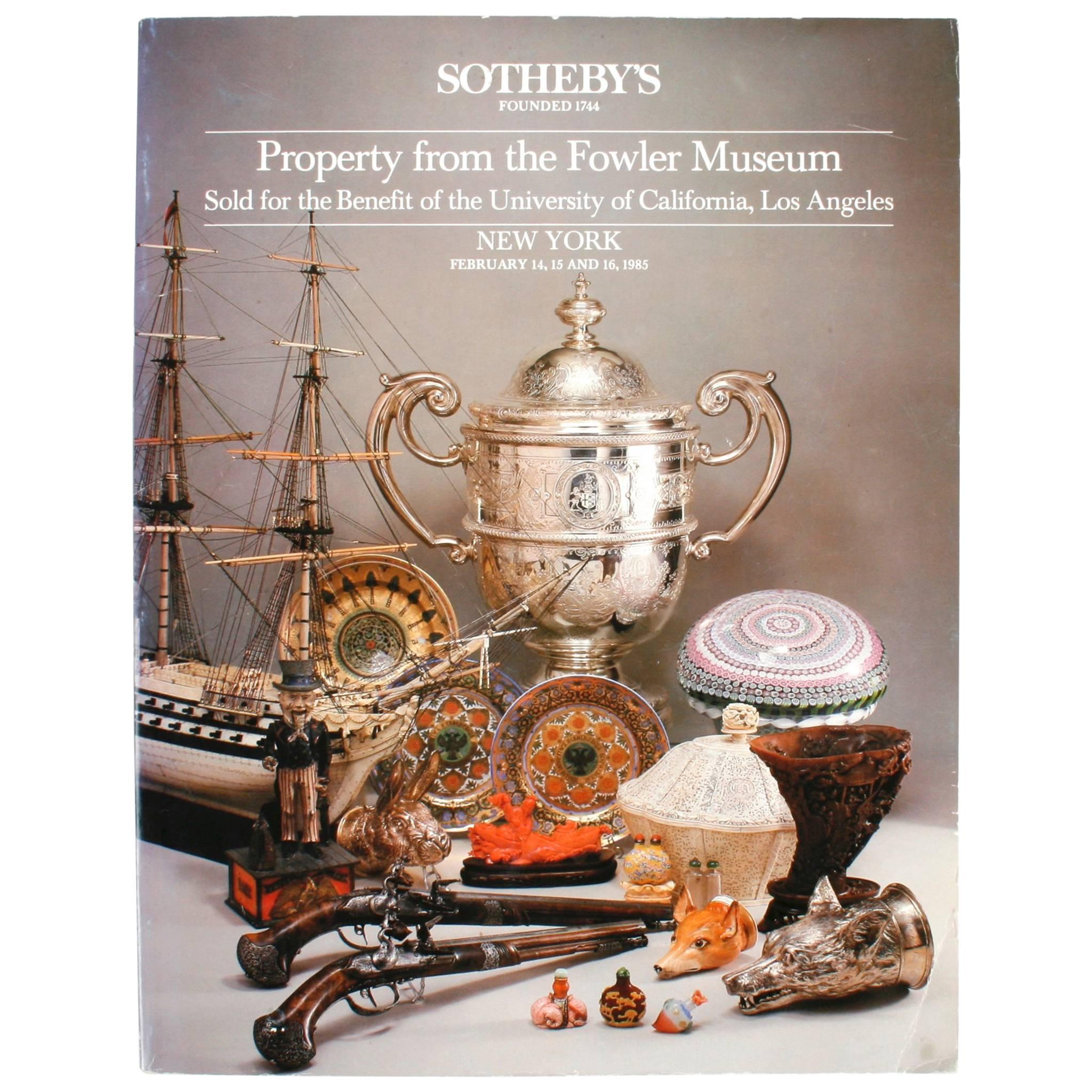 Sotheby's, Property from the Fowler Museum, NY