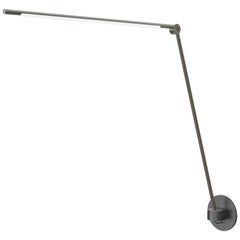 Thin Modern Dimmable LED Adjustable Tall Wall-Mounted Lamp in Black Oxide