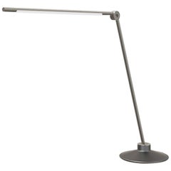 Thin Contemporary Dimmable LED Adjustable Short Desk Lamp in Black Oxide