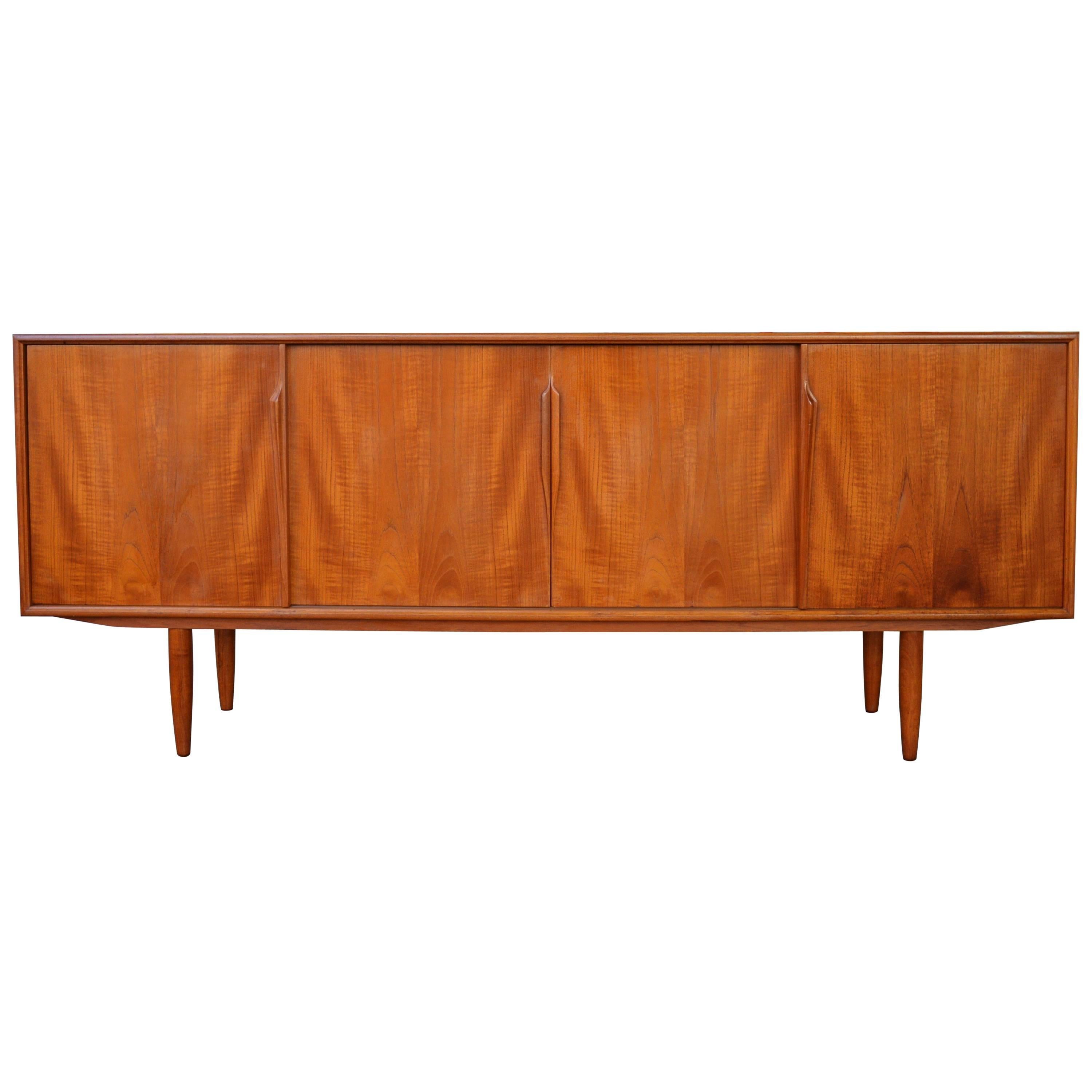 Gunni Omann for Axel Christensen Teak Buffet or Credenza with Iconic Door Pulls