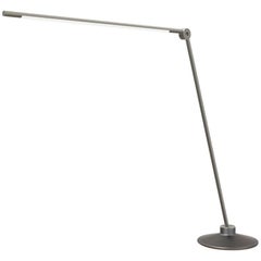 Thin Contemporary Dimmable LED Adjustable Tall Desk Lamp in Black Oxide