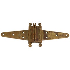 Industrial Style Used Brass Door Hinge