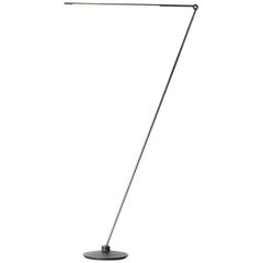 Thin Contemporary Dimmable LED Adjustable Floor Lamp in Black Oxide