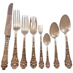 Medici Old by Gorham Set di posate in argento sterling per 8 persone Servizio da tavola 78 pezzi
