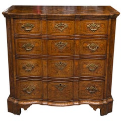 18th Century Dutch Walut Marquetry Chest