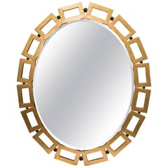 Custom Gilt Oval Mirror