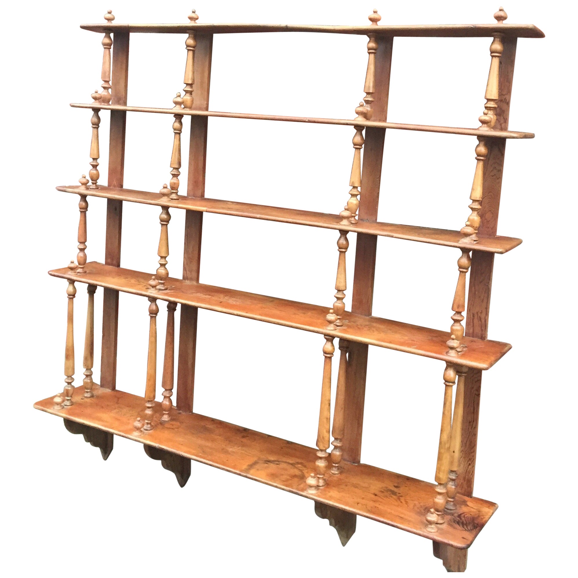 Antique 19th Century Bistro Shelf for Atop a Counter Space For Sale at