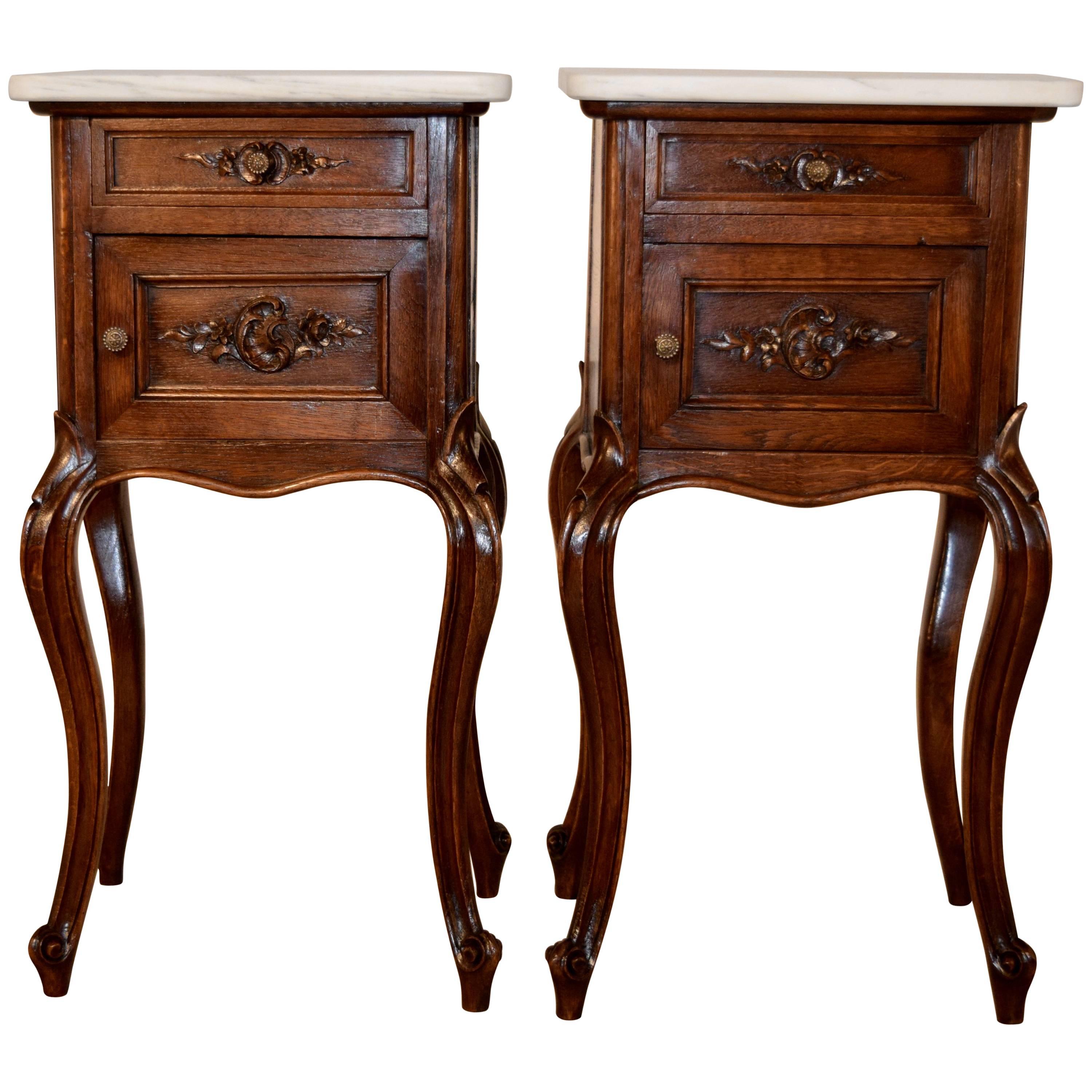 19th Century Pair of French Bedsides