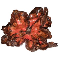 Matthew Solomon Ceramic Tulip, Shades of Red