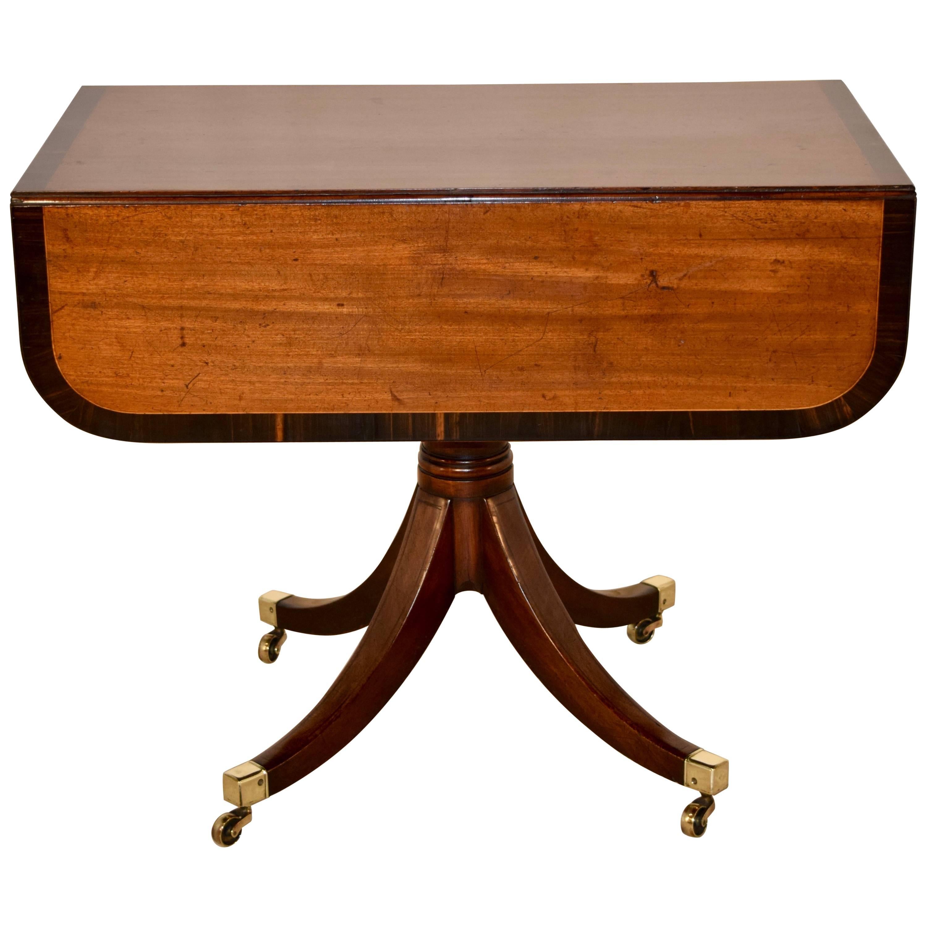19th Century Mahogany Sofa Table with Coromandel Banding