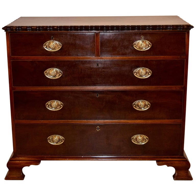 Early 19th Century English Pie Crust Chest For Sale at 1stDibs
