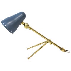 Mid-Century Modern Cocotte Desk Lamp in Brass and Metal, Sweden