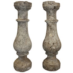 Antique Pair of 19th Century French Balusters