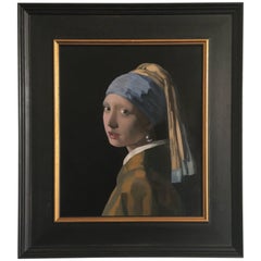 Fine Oil Reproduction of Vermeer's Masterpiece the Girl with the Pearl Earring