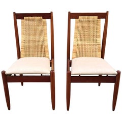 Retro Frank Kyle Pair of Chairs Wicker