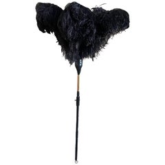 Duster with Ostrich Feathers and Leather, Handcrafted