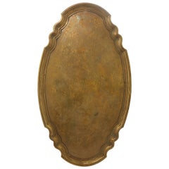 20th Century Oversized Brass Oval Tray from Baker