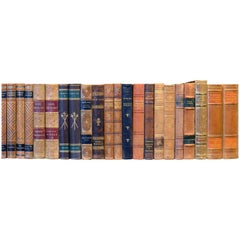 Early 20th Century Leather Bound Library Books, Series 39