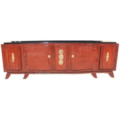Impressive French Art Deco Rosewood Sideboard by Jules Leleu, circa 1935s