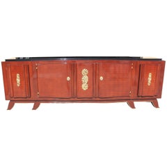 Impressive French Art Deco Rosewood Sideboard by Jules Leleu, circa 1935s