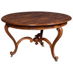 19th Century Rosewood Circular Centre Table