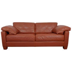 Cognac Leather DS-17 Sofa from De Sede, Switzerland, 1989